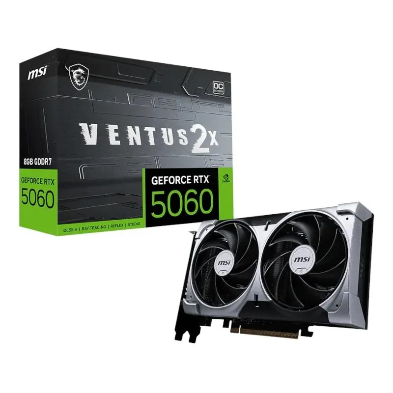 MSI VGA NVIDIA RTX 5060 8G VENTUS 2X OC V1 DDR7