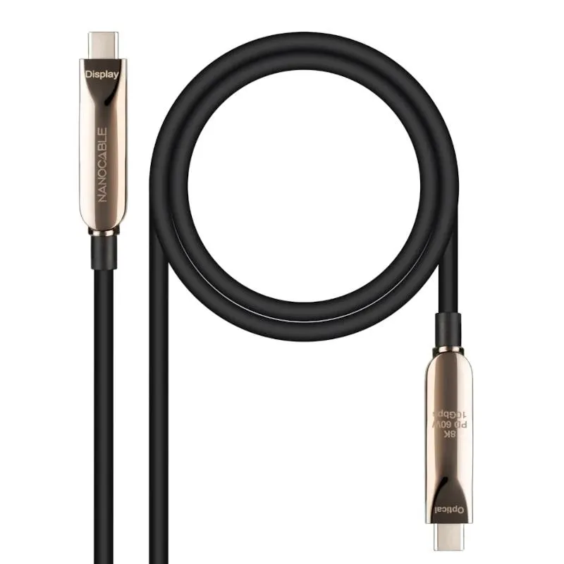 Nanocable Cable USB3.2 Gen2x1 AOC 60W 8K, 5m Nanocable Cable USB3.2 Gen2x1 AOC 60W 8K, 5m