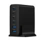 Gembird Cargador rápido USB GaN 6 puertos y 75 W Gembird Cargador rápido USB GaN 6 puertos y 75 W
