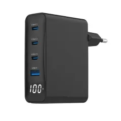 Gembird Cargador rápido USB GaN 4 P 100 W LCD