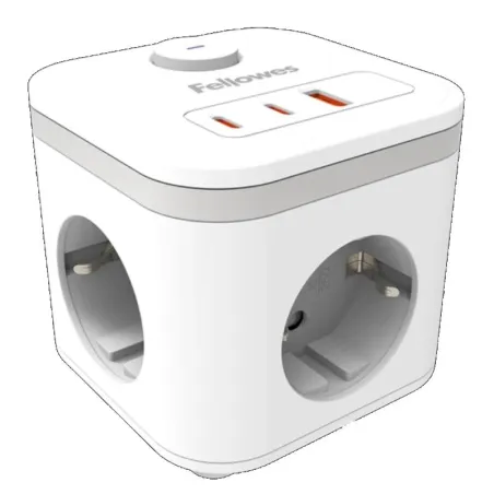 Fellowes Cubo Multienchufe USB Blanco