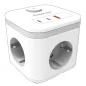 Fellowes Cubo Multienchufe USB Blanco Fellowes Cubo Multienchufe USB Blanco