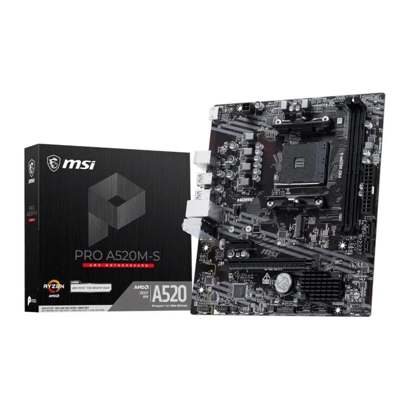 MSI Placa Base PRO A520M-S mATX AM4 MSI Placa Base PRO A520M-S mATX AM4