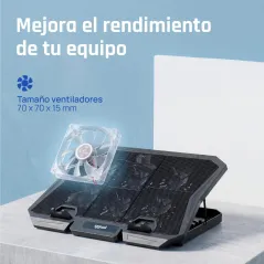 iggual Refrigerador portátil 6 ventiladores RP6V17