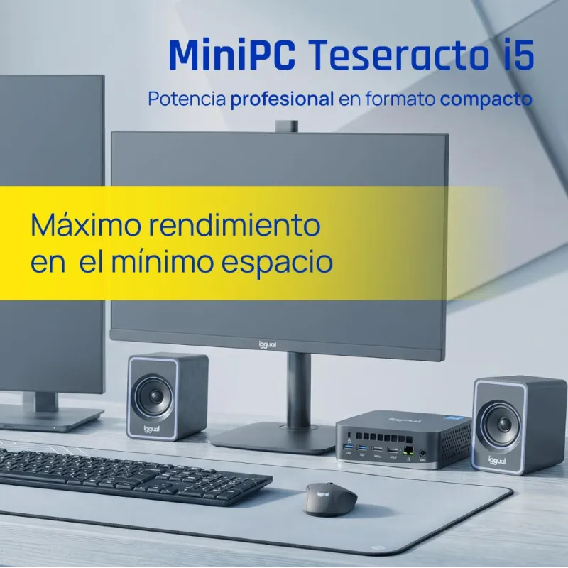 iggual Mini PC Teseracto i5 1235U 8+256 2HDMI W11P iggual Mini PC Teseracto i5 1235U 8+256 2HDMI W11P
