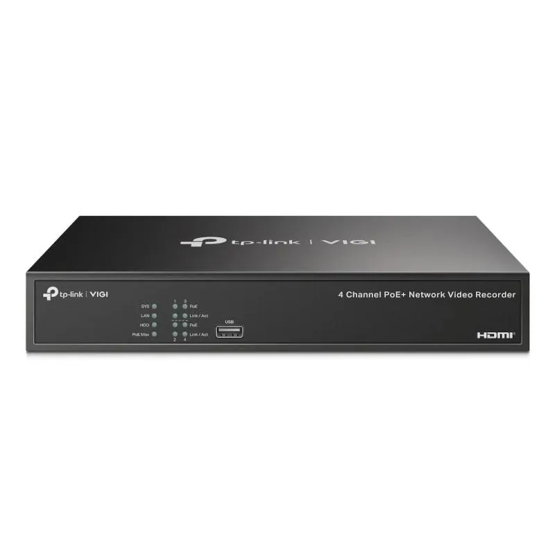 VIGI Grabador IP NVR1004H-4P Rack 01 HDD 04 C PoE VIGI Grabador IP NVR1004H-4P Rack 01 HDD 04 C PoE
