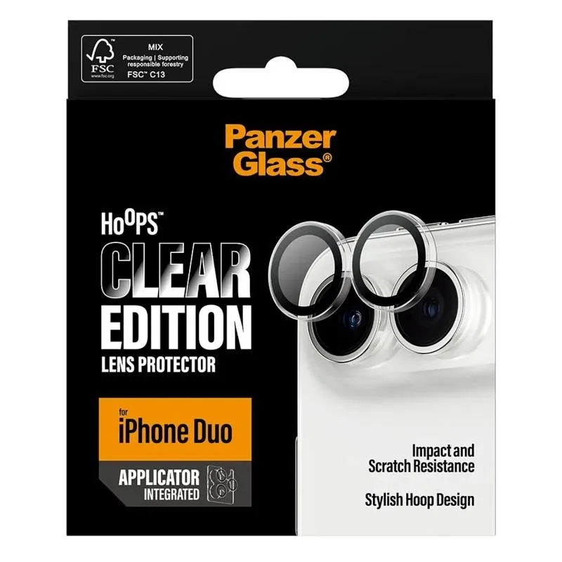 PanzerGlass Hoops Camera Prot iPhone Duo Transpare PanzerGlass Hoops Camera Prot iPhone Duo Transpare