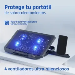 iggual Refrigerador portátil 4 ventiladores RP4V17