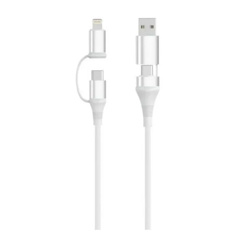EWENT Cable Carga 4-1 60W 2m USB-C Lightning USB-A EWENT Cable Carga 4-1 60W 2m USB-C Lightning USB-A