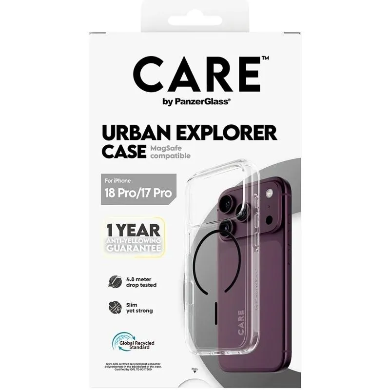 Care Urban Case Trans Black MagSafe iP 18Pro 17Pro