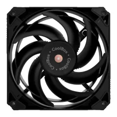 Coolbox Gaming Ventilador V12 PWM AUX 12Cm Negro