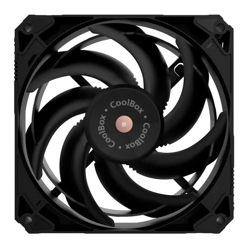 Coolbox Gaming Ventilador V12 PWM AUX 12Cm Negro