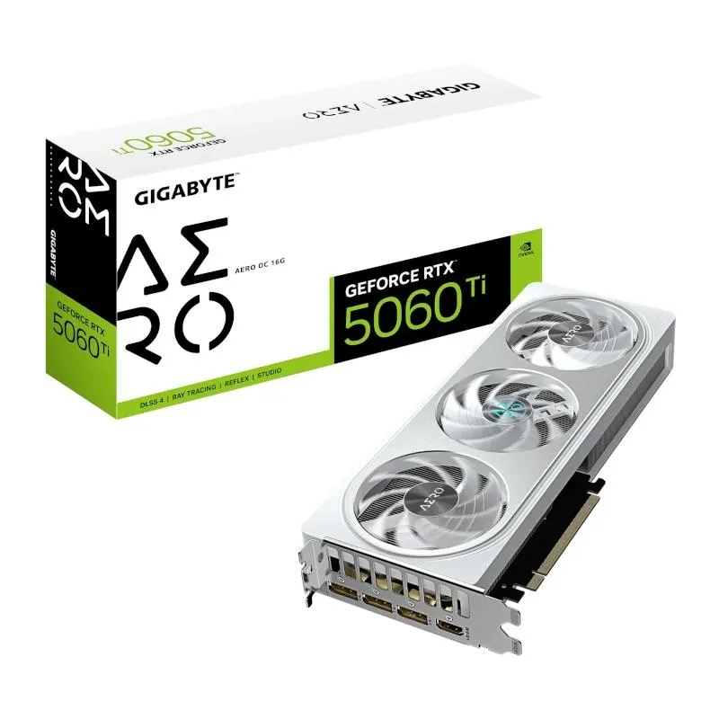 Gigabyte VGA NVIDIA RTX 5060 TI AERO OC 16GB DDR7 Gigabyte VGA NVIDIA RTX 5060 TI AERO OC 16GB DDR7