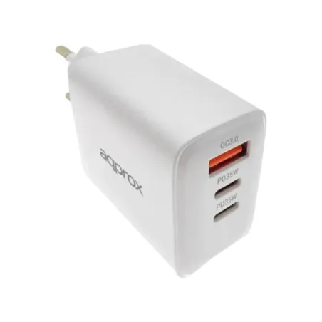 APPROX Cargador Rápido USB-A & USB-C 35W + Cable