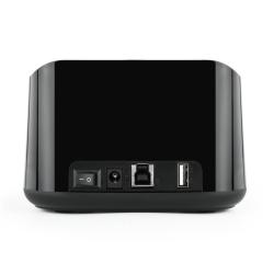 Tooq TQDS-802B Dock Station Doble Bahía HDD Negra