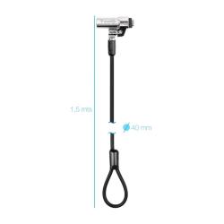 Tooq Cable seguridad T-Nano con llave 1.5m