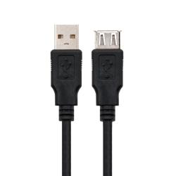 Nanocable Cable USB 2.0 Tipo-A M/H P Negro 1m