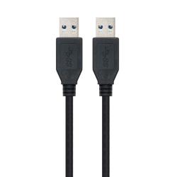 Nanocable Cable USB 3.0, tipo A/M-A/M, Negro, 1m