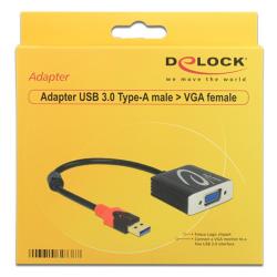 Delock Adaptador USB 3.0 tipo-a Macho a vga Hembra