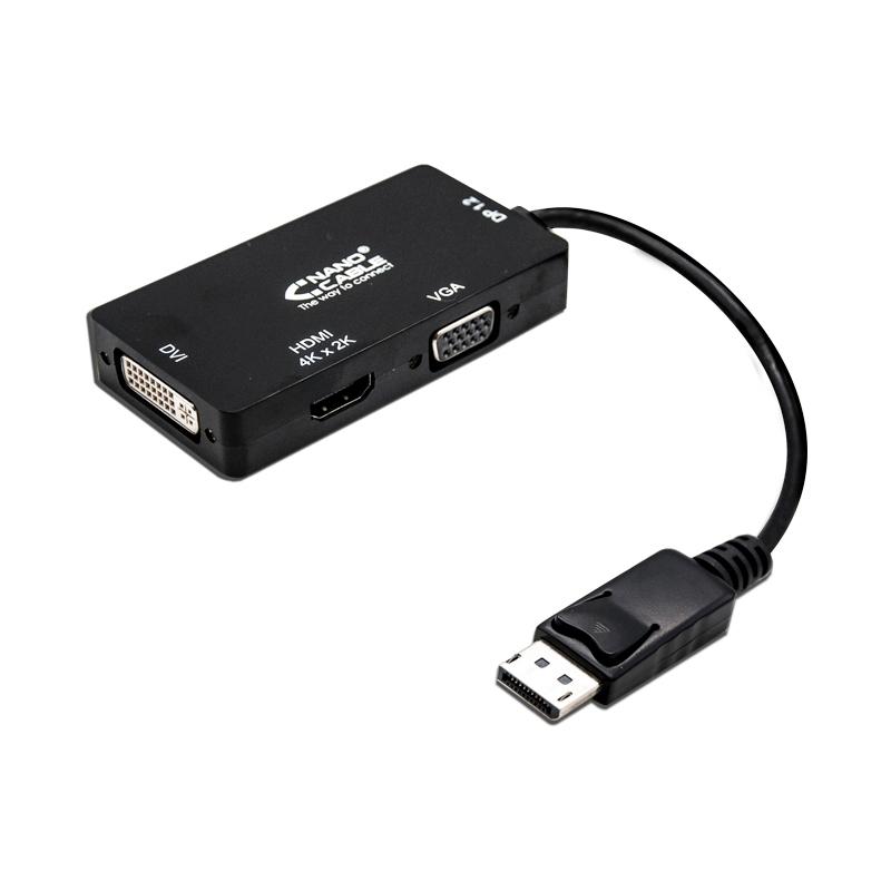 Nanocable Conversor Displayport A VGA/DVI/HDMI