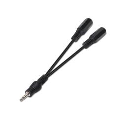 Nanocable Cable Audio Estéreo 2Jack 3.5H Jack 3.5M