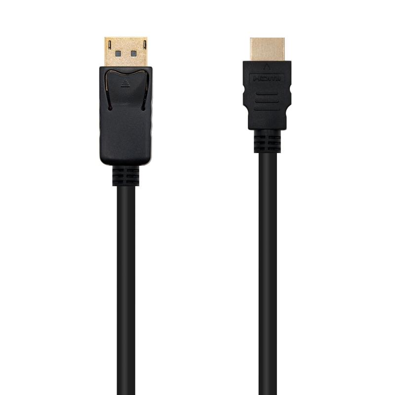 Nanocable Cable Conversor DP a HDMI 2 M Negro