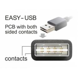 Delock Cable easy-usb 2.0-a male angled usb 2.0-b