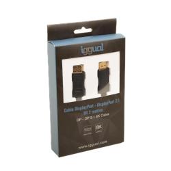 iggual Cable DisplayPort (M) 1.4 8K 2 metros negro