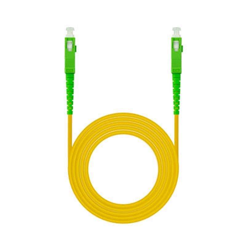 Nanocable Cable fibra SC/APC LSZH Amarillo 2m