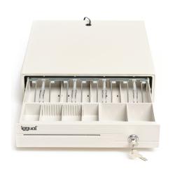 iggual Cajón portamonedas IRON-10W 38cm 4+6 blanco