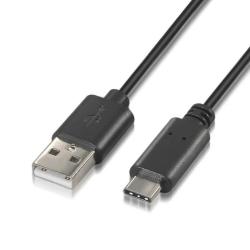 Aisens Cable USB 2.0 3A USB-C/M-A/M negro 2.0m