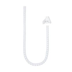 Nanocable Organizador cables flex. 25mm 3 M Blanco