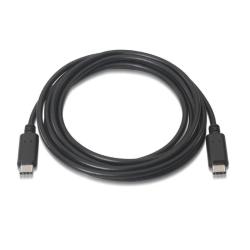 Aisens Cable USB 2.0 3A C/M-C/M Negro 2.0M