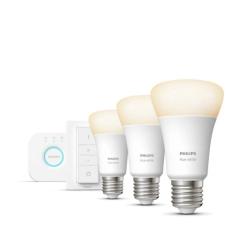 PHILIPS Kit 3 bombillas inteligentes E27+regulador