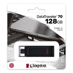 Kingston DataTraveler DT70 128GB USB C 3.2 Negro