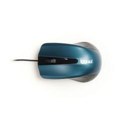 iggual Ratón óptico COM-ERGONOMIC-RL-800DPI azul