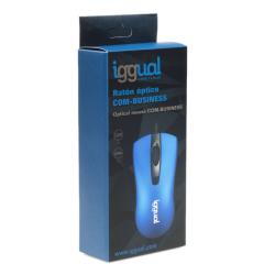 iggual Ratón óptico COM-BUSINESS-1200DPI azul