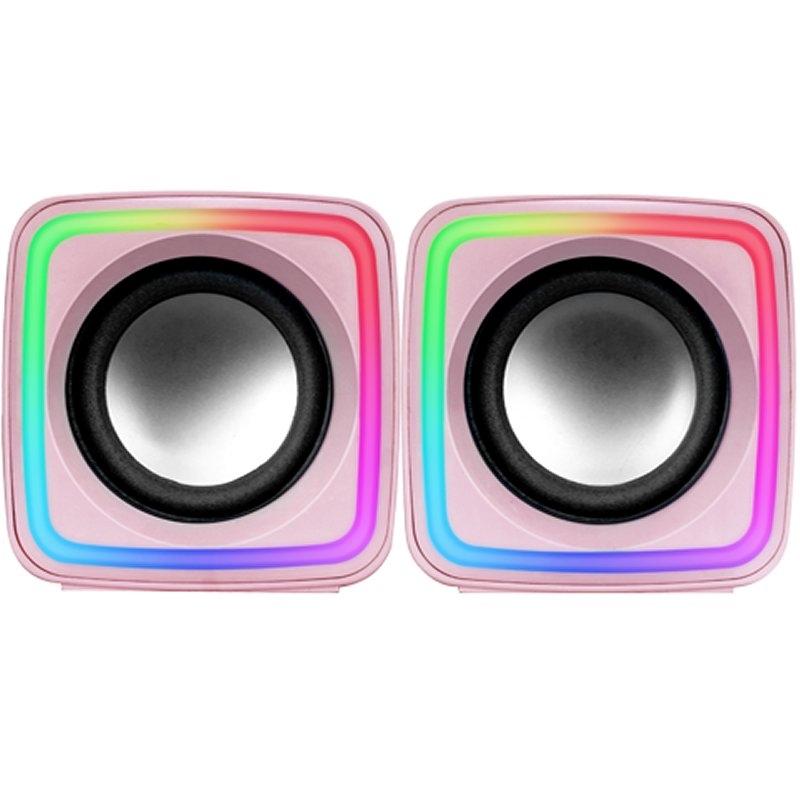 MARS GAMING Altavoces MSCUBE Premium 8W Pink