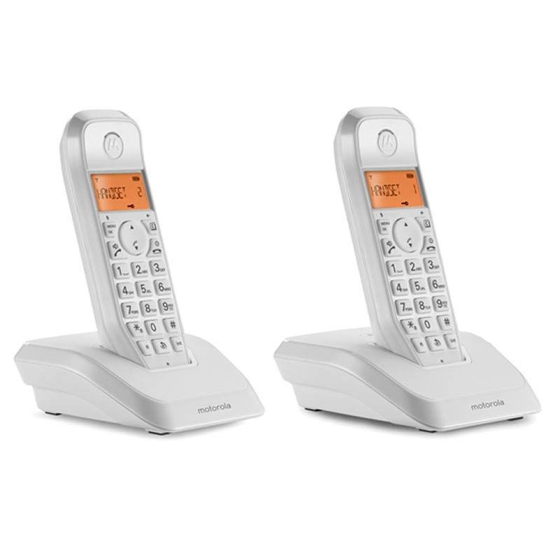 MOTOROLA S1202 Telefono DECT DUO Blanco