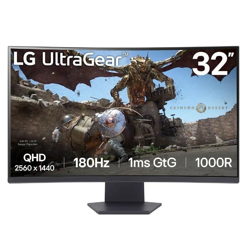 LG 32GS60QC-B Monitor 32" 180h 1m DP 2xHDMI MM cu