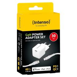 Intenso | Cargador pared GaN W30C USB-C|blanco