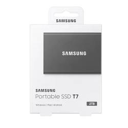 Samsung T7 SSD Externo 2TB NVMe USB 3.2 Gris