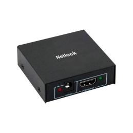 Netlock Splitter HDMI 4K/30Hz de 2 puertos mini