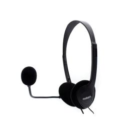 Nilox Auriculares NXCM0000004 Doble Jack Negro