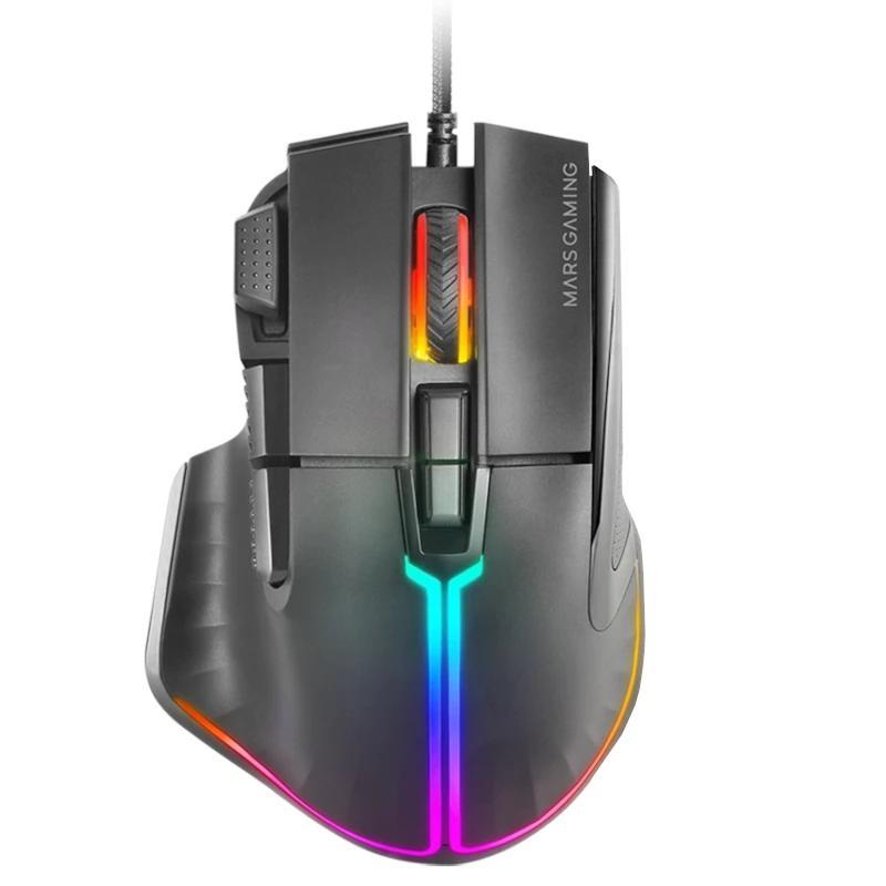 MARS GAMING RATÓN RGB,12800 DPI,ERGO REPOSAPU.