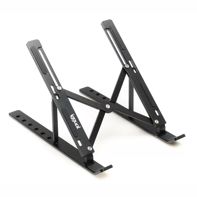iggual Soporte elevador plegable portátil 17 negro iggual Soporte elevador plegable portátil 17 negro