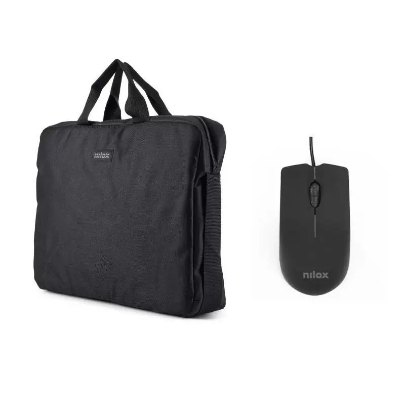NILOX Maletín 15.6"Negro+Ratón USB 1000dpi NILOX Maletín 15.6"Negro+Ratón USB 1000dpi