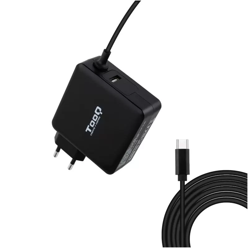 Tooq Cargador portátil conector USB-C 65W Tooq Cargador portátil conector USB-C 65W