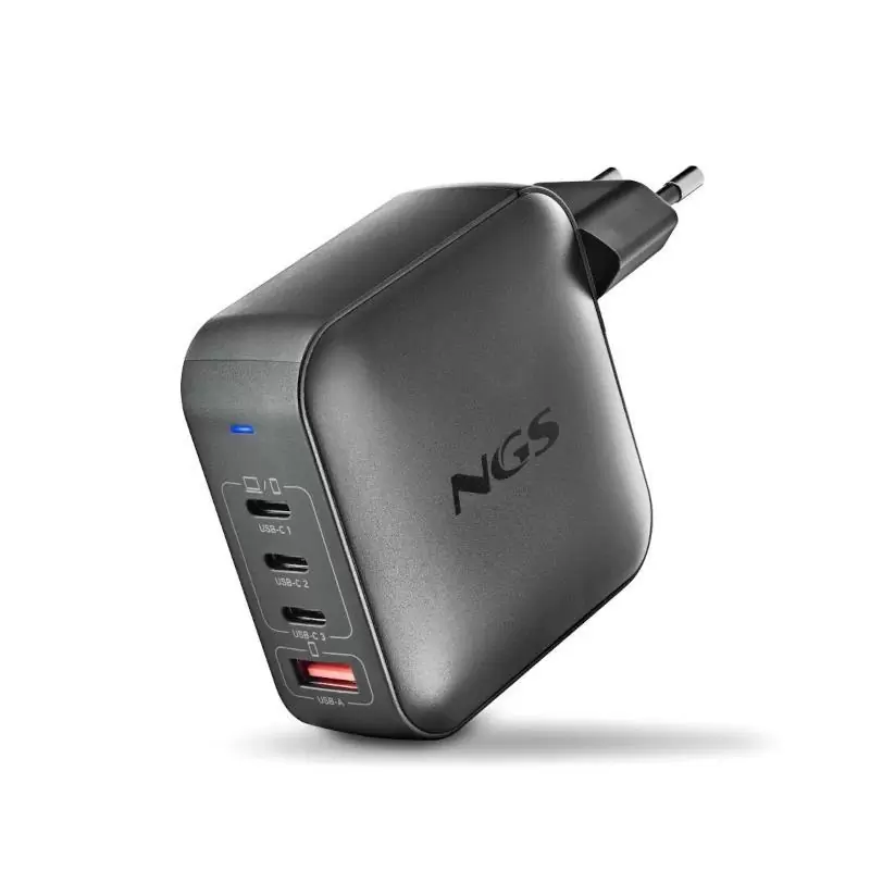 NGS CARGADOR ULTRARAPIDO165W 4 PUERTOS 3USB-C 1 US NGS CARGADOR ULTRARAPIDO165W 4 PUERTOS 3USB-C 1 US