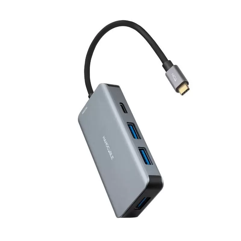 Nanocable Hub USB-C 3xUSB3.0+USB-C+USB-C PD 15cm Nanocable Hub USB-C 3xUSB3.0+USB-C+USB-C PD 15cm